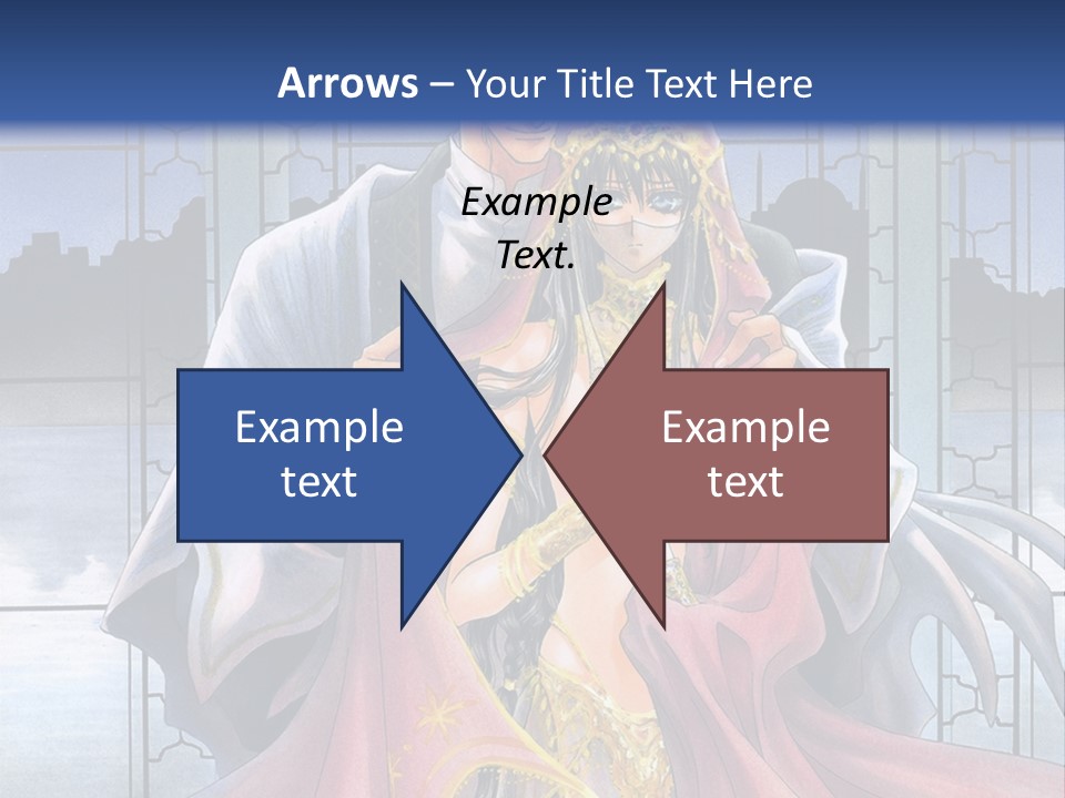 A Man And Woman In A Wedding Dress Powerpoint Template PowerPoint Template