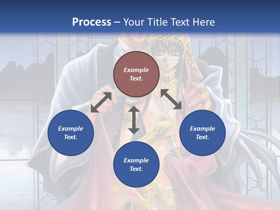 A Man And Woman In A Wedding Dress Powerpoint Template PowerPoint Template