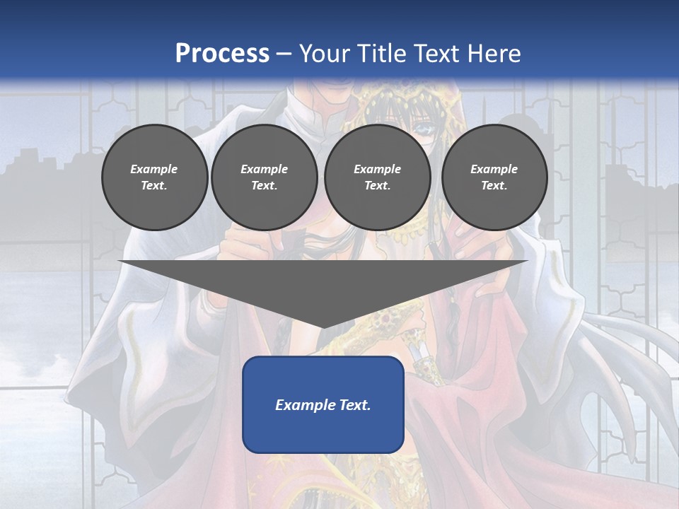 A Man And Woman In A Wedding Dress Powerpoint Template PowerPoint Template
