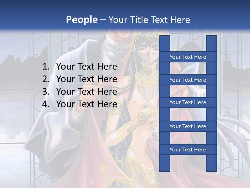 A Man And Woman In A Wedding Dress Powerpoint Template PowerPoint Template