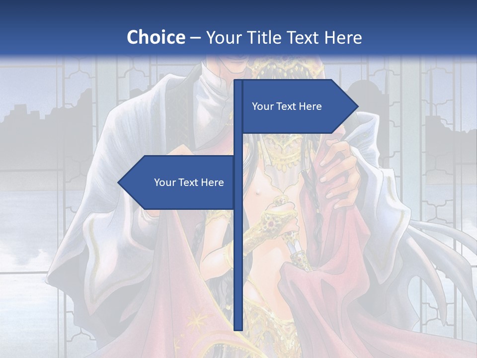 A Man And Woman In A Wedding Dress Powerpoint Template PowerPoint Template