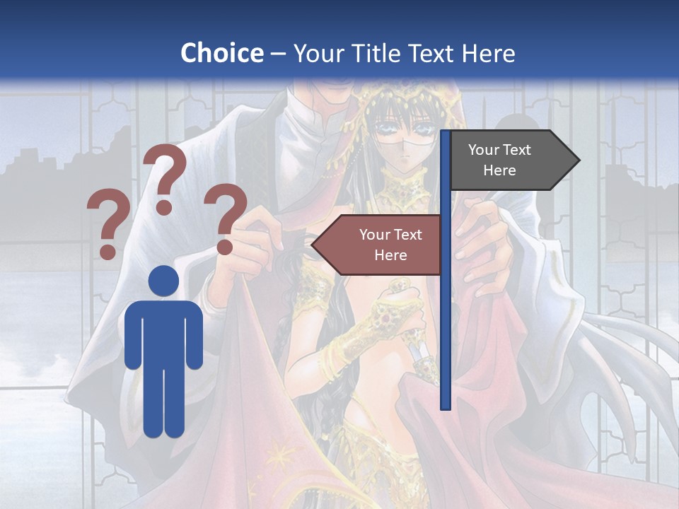 A Man And Woman In A Wedding Dress Powerpoint Template PowerPoint Template