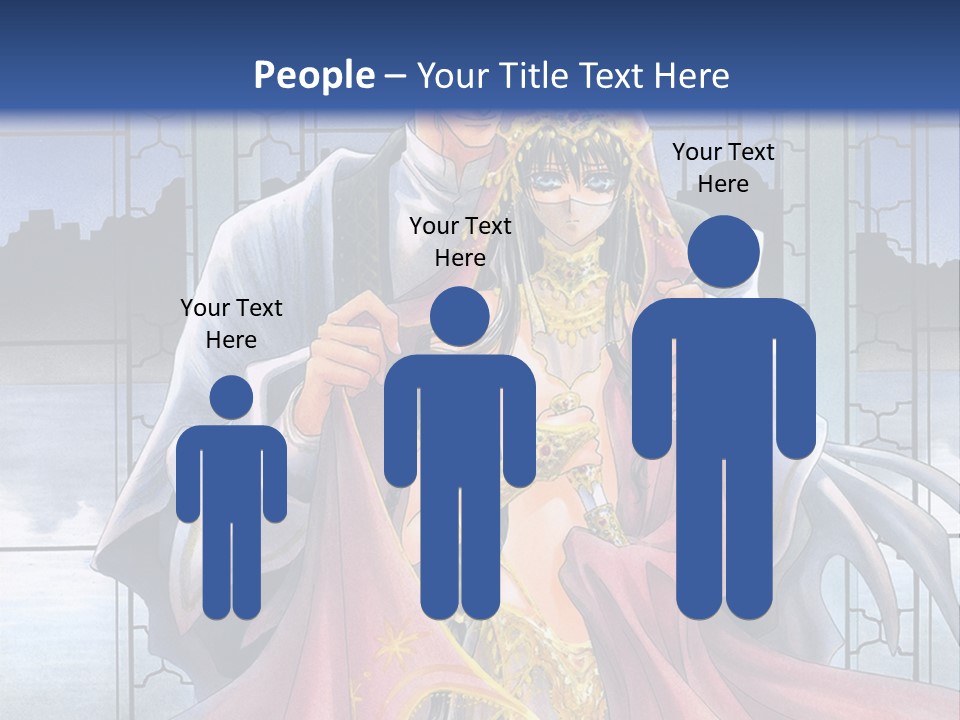 A Man And Woman In A Wedding Dress Powerpoint Template PowerPoint Template