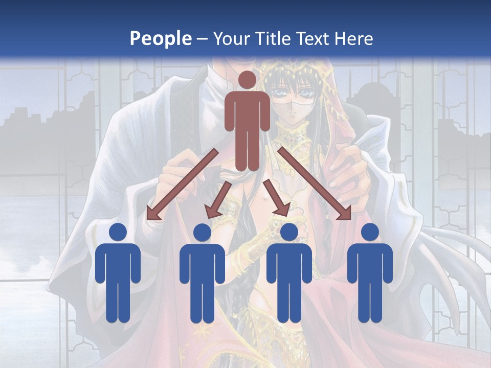 A Man And Woman In A Wedding Dress Powerpoint Template PowerPoint Template