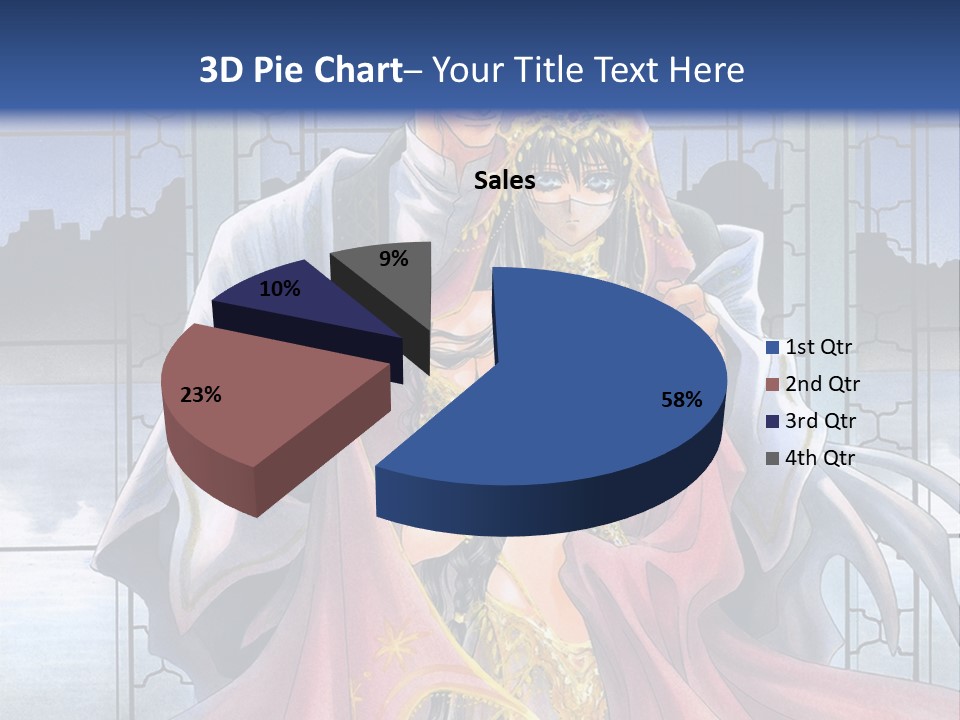 A Man And Woman In A Wedding Dress Powerpoint Template PowerPoint Template