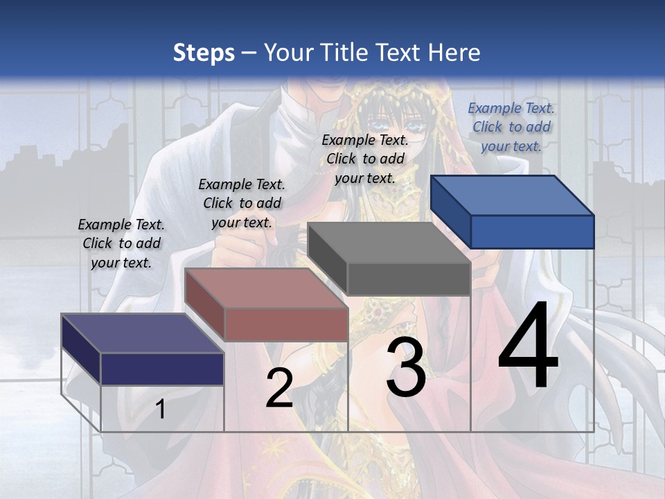 A Man And Woman In A Wedding Dress Powerpoint Template PowerPoint Template