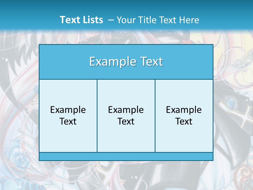 A Girl With Long Hair And Wings On A Skateboard In Front Of A Blue PowerPoint Template