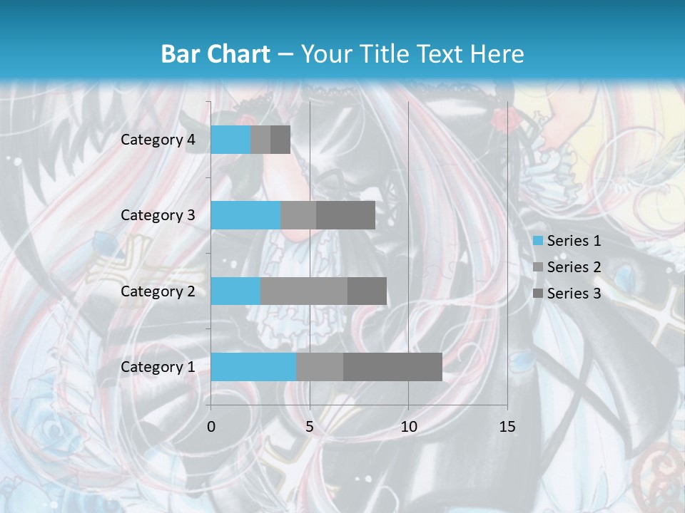 A Girl With Long Hair And Wings On A Skateboard In Front Of A Blue PowerPoint Template