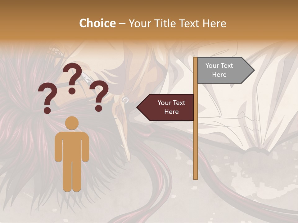 A Woman Laying In Bed With Her Head On The Pillow PowerPoint Template