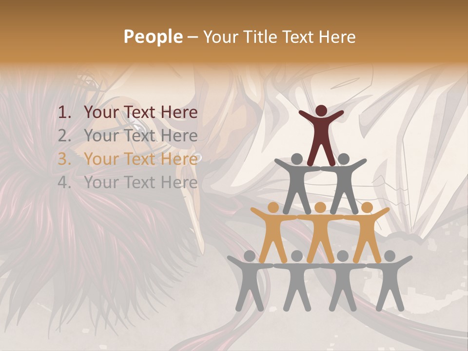 A Woman Laying In Bed With Her Head On The Pillow PowerPoint Template