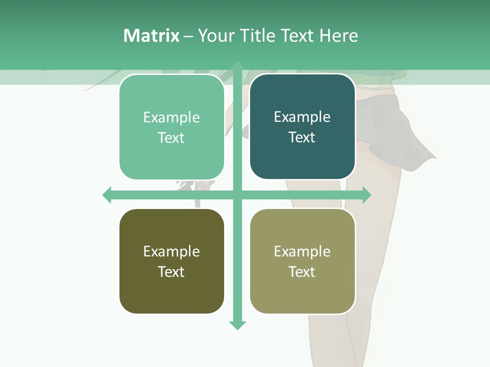 A Girl With Green Hair Is Standing Next To A Wall PowerPoint Template