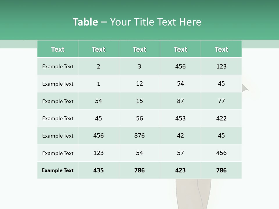 A Girl With Green Hair Is Standing Next To A Wall PowerPoint Template