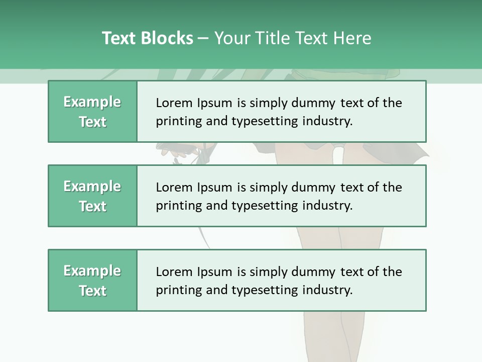 A Girl With Green Hair Is Standing Next To A Wall PowerPoint Template