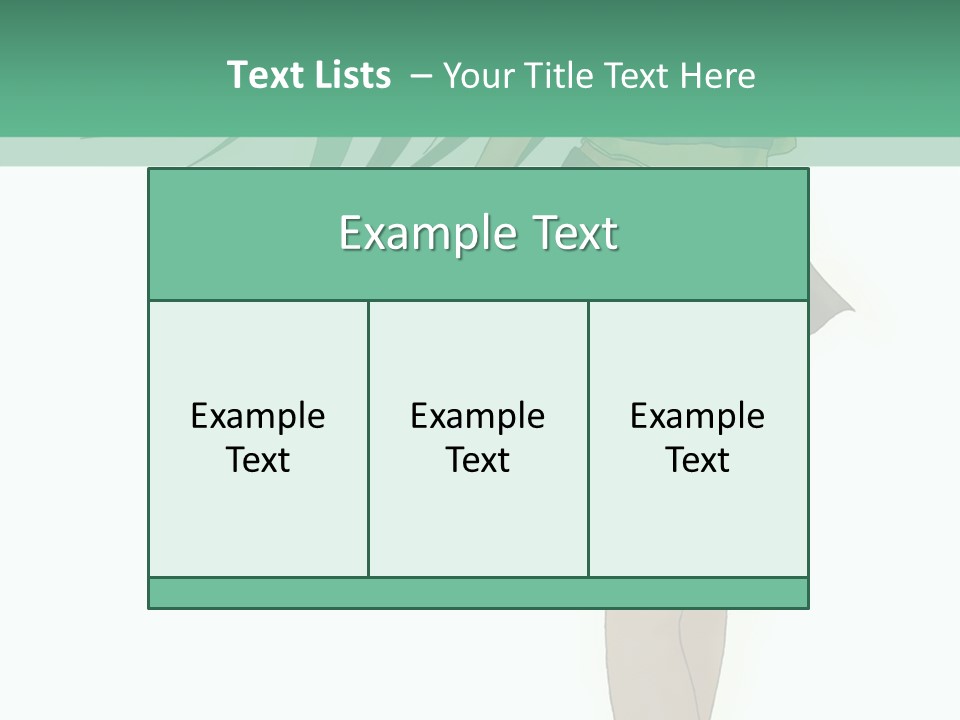 A Girl With Green Hair Is Standing Next To A Wall PowerPoint Template