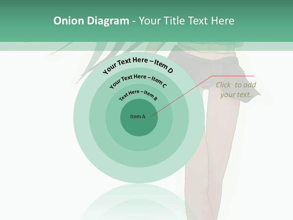 A Girl With Green Hair Is Standing Next To A Wall PowerPoint Template