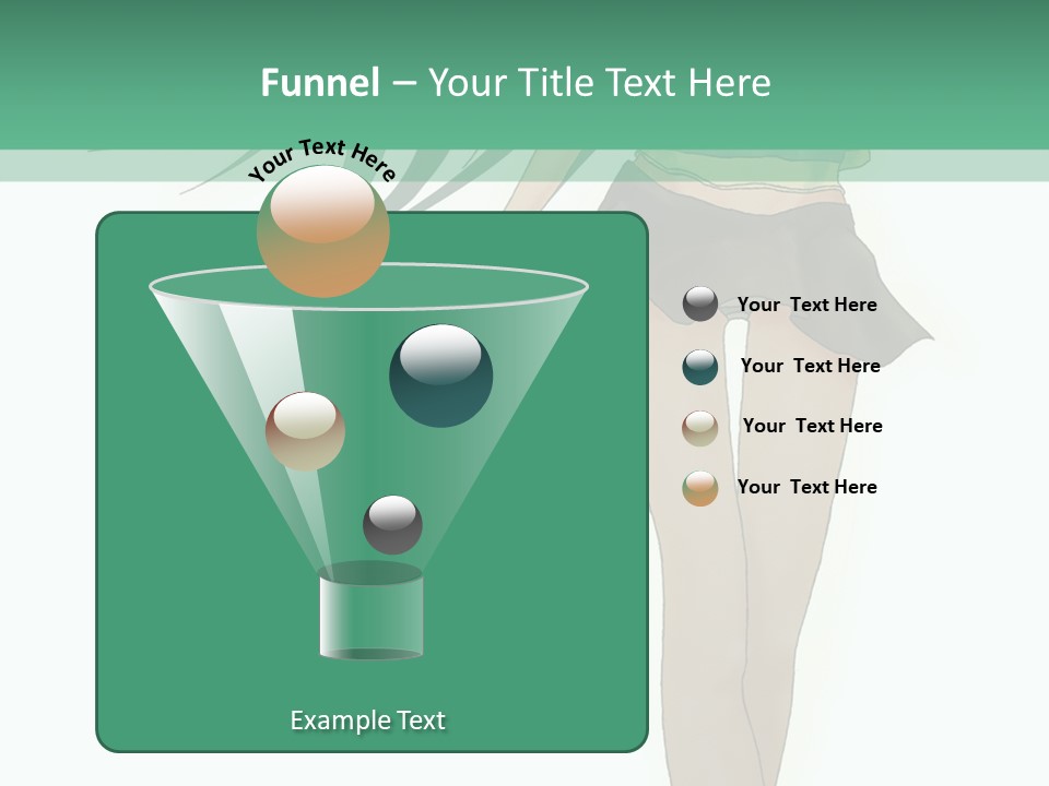 A Girl With Green Hair Is Standing Next To A Wall PowerPoint Template