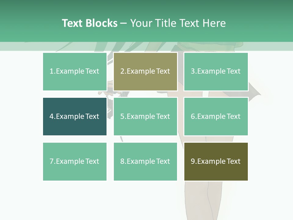 A Girl With Green Hair Is Standing Next To A Wall PowerPoint Template