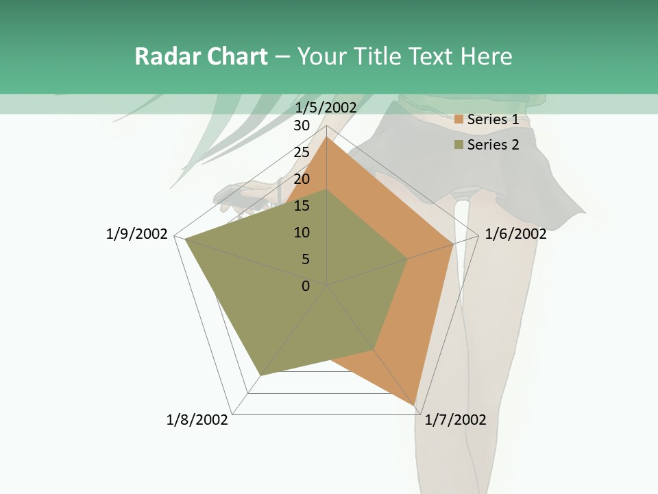 A Girl With Green Hair Is Standing Next To A Wall PowerPoint Template