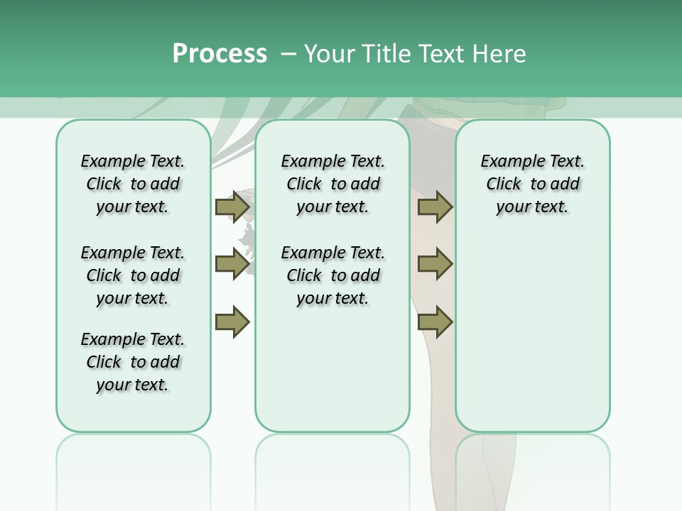 A Girl With Green Hair Is Standing Next To A Wall PowerPoint Template