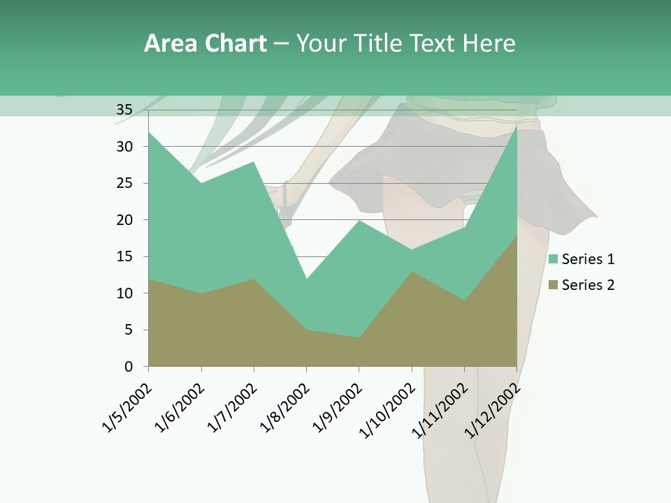 A Girl With Green Hair Is Standing Next To A Wall PowerPoint Template