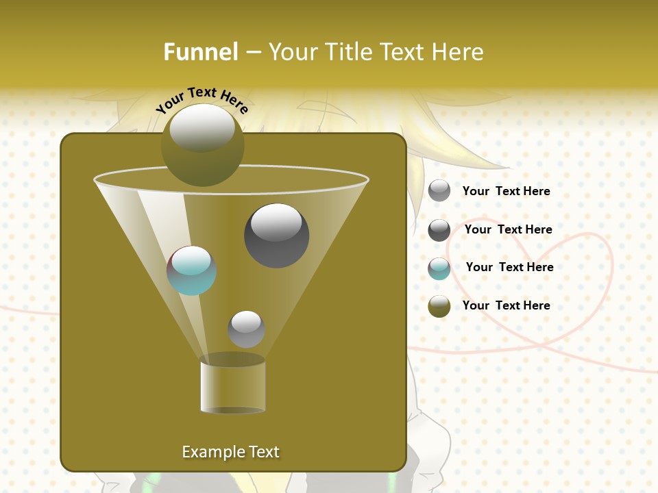 A Cartoon Character With Blue Eyes And Blonde Hair PowerPoint Template