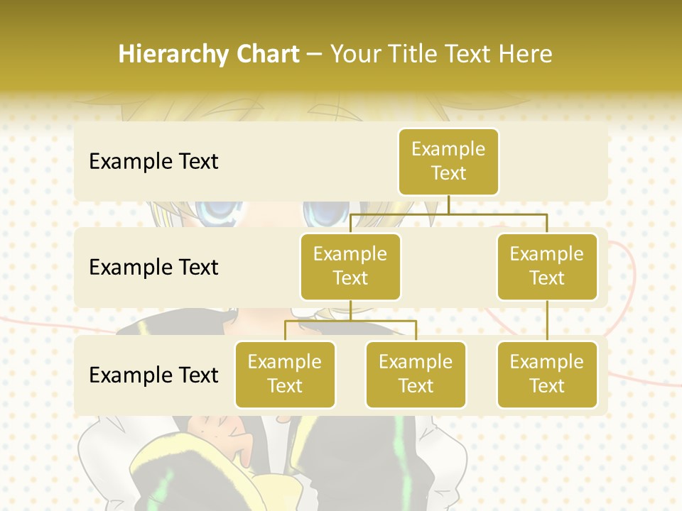 A Cartoon Character With Blue Eyes And Blonde Hair PowerPoint Template