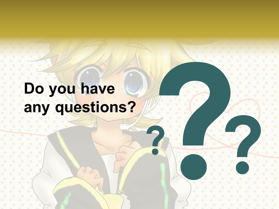 A Cartoon Character With Blue Eyes And Blonde Hair PowerPoint Template