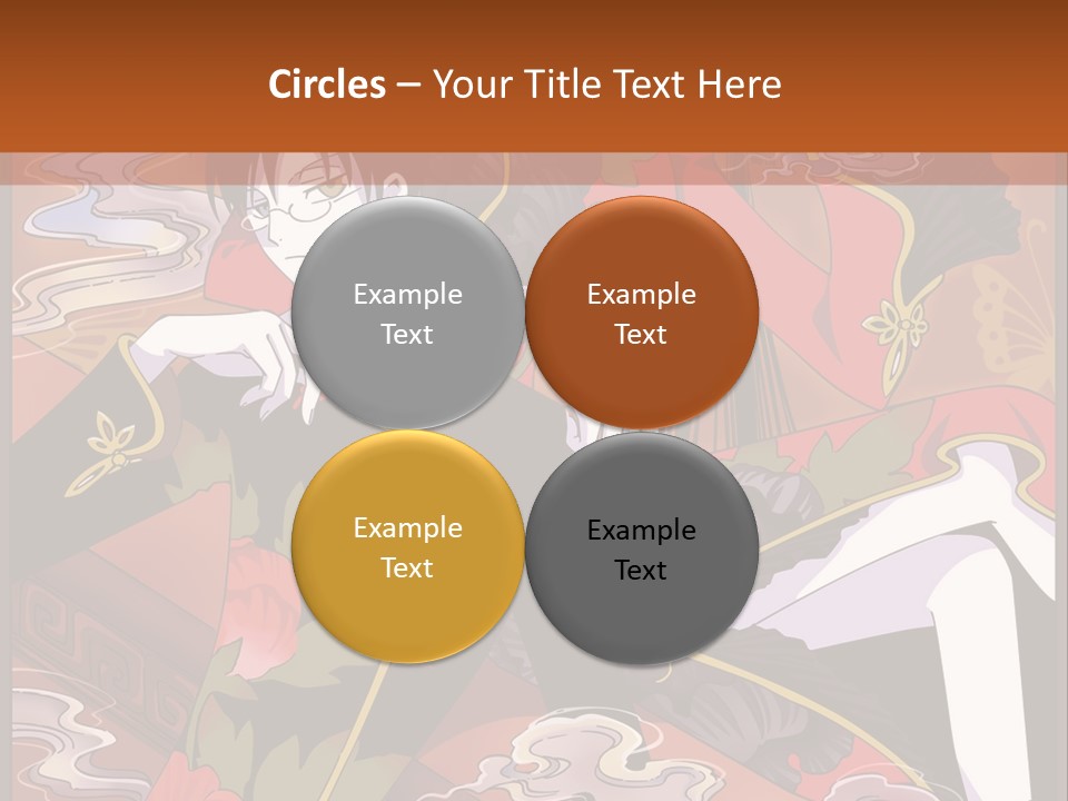 A Couple Of People Sitting On Top Of A Table PowerPoint Template