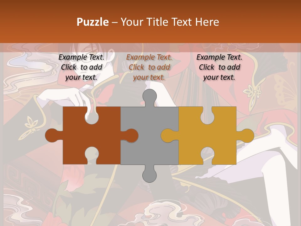 A Couple Of People Sitting On Top Of A Table PowerPoint Template