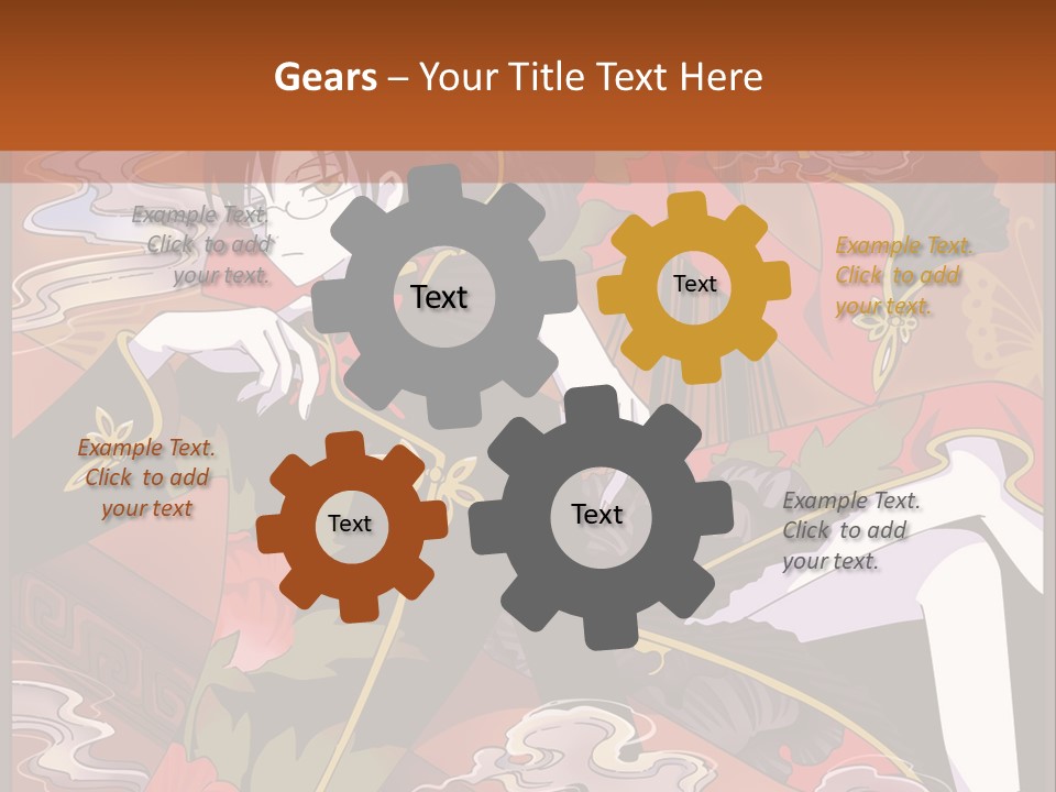 A Couple Of People Sitting On Top Of A Table PowerPoint Template