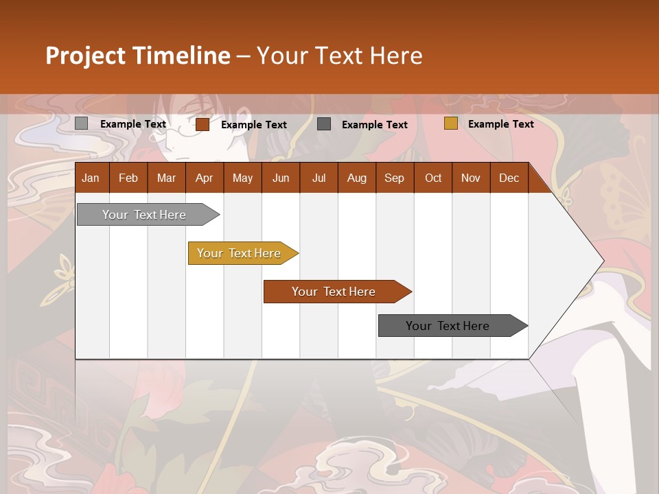 A Couple Of People Sitting On Top Of A Table PowerPoint Template