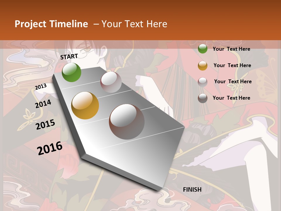 A Couple Of People Sitting On Top Of A Table PowerPoint Template