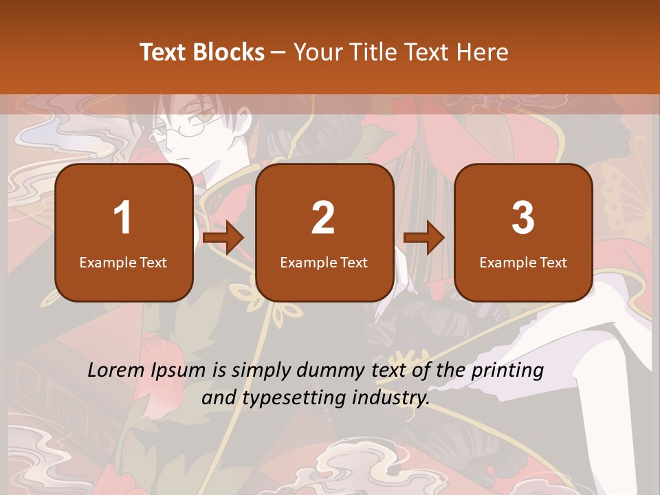 A Couple Of People Sitting On Top Of A Table PowerPoint Template