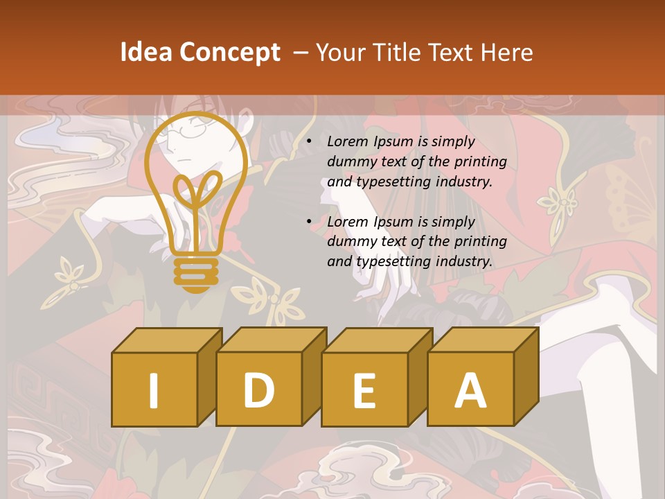 A Couple Of People Sitting On Top Of A Table PowerPoint Template