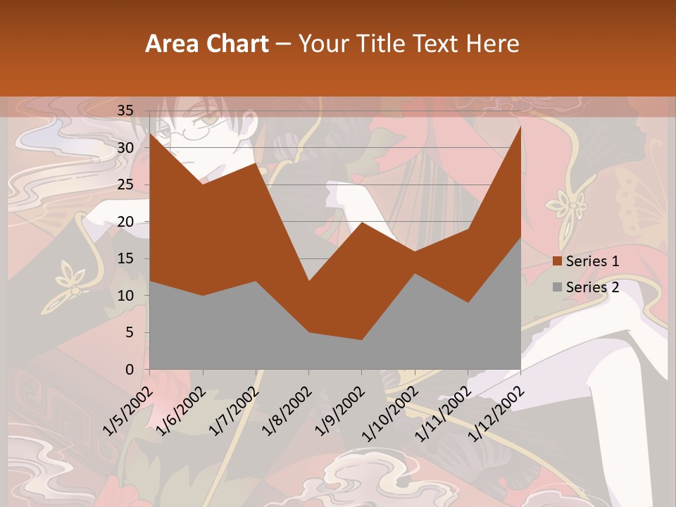 A Couple Of People Sitting On Top Of A Table PowerPoint Template
