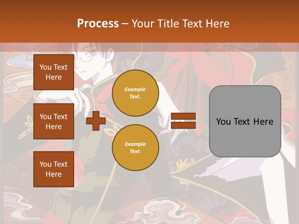 A Couple Of People Sitting On Top Of A Table PowerPoint Template