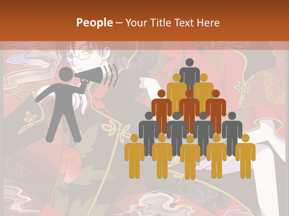 A Couple Of People Sitting On Top Of A Table PowerPoint Template