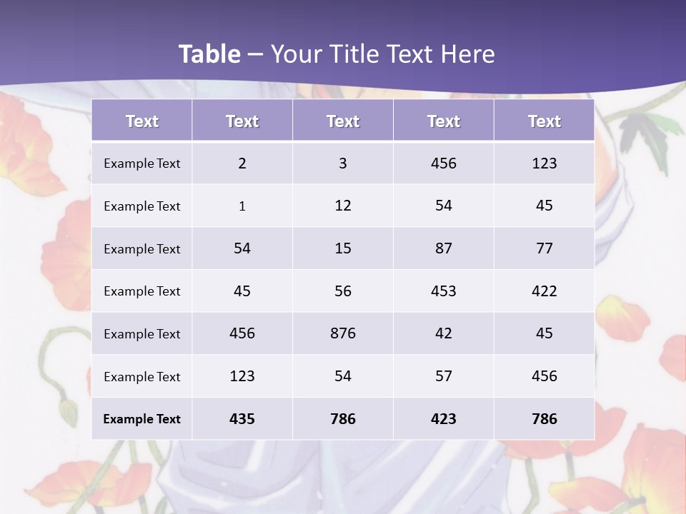 A Man And A Woman Hugging In Front Of Flowers PowerPoint Template