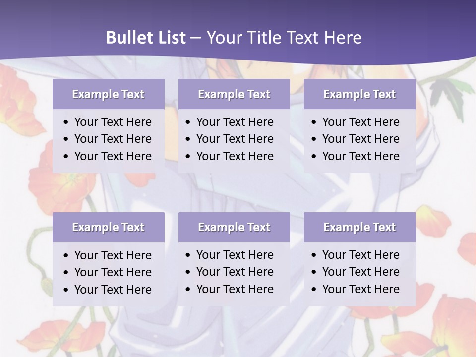 A Man And A Woman Hugging In Front Of Flowers PowerPoint Template