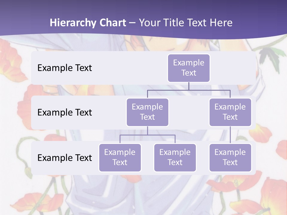 A Man And A Woman Hugging In Front Of Flowers PowerPoint Template
