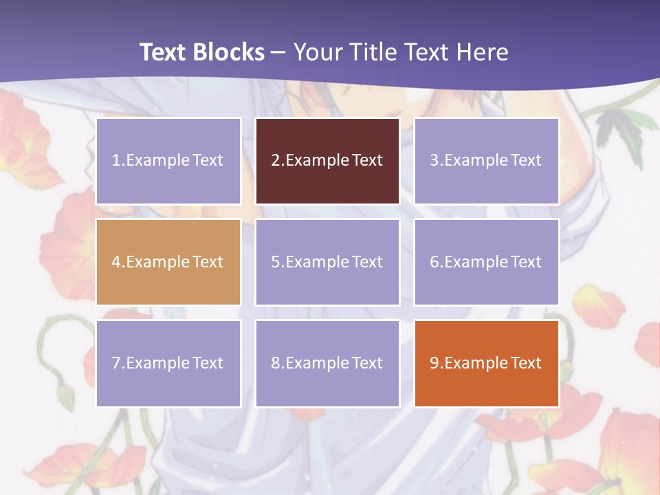 A Man And A Woman Hugging In Front Of Flowers PowerPoint Template