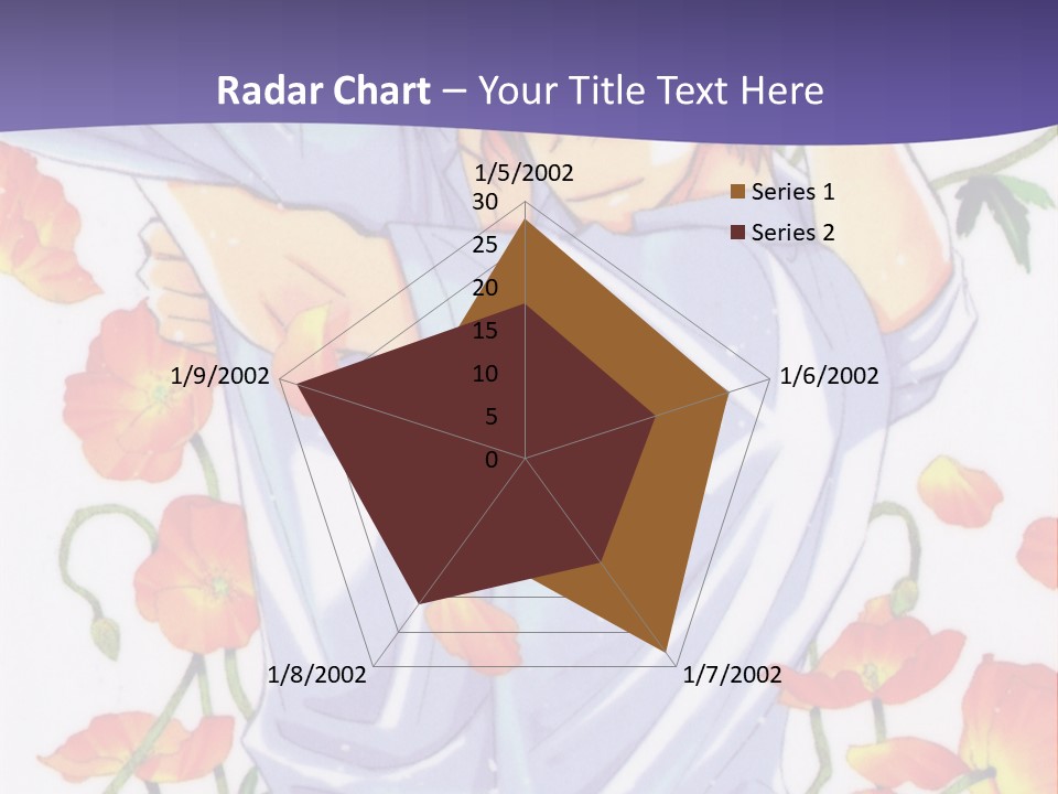 A Man And A Woman Hugging In Front Of Flowers PowerPoint Template