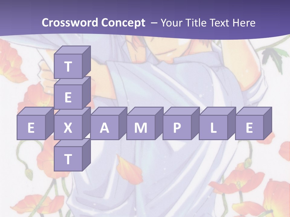 A Man And A Woman Hugging In Front Of Flowers PowerPoint Template