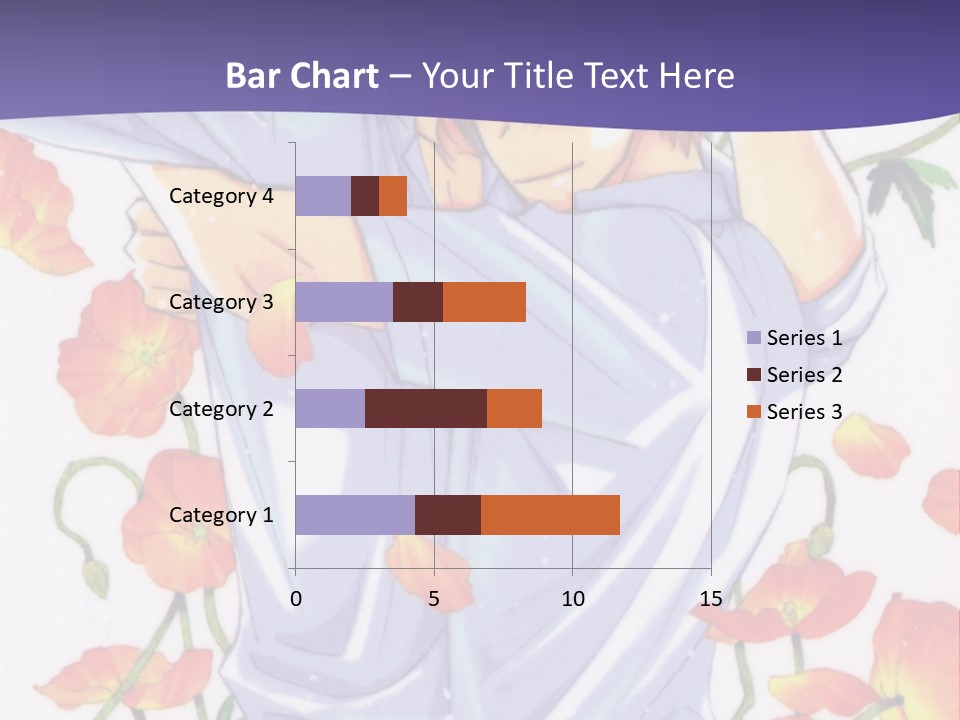 A Man And A Woman Hugging In Front Of Flowers PowerPoint Template