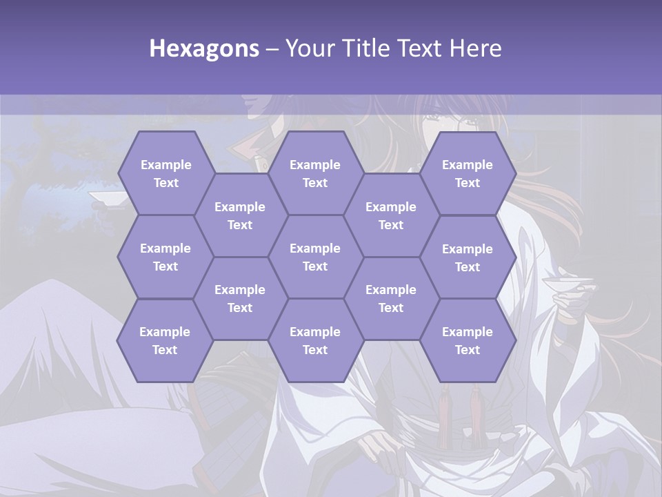 A Couple Of Anime Characters Sitting On The Ground PowerPoint Template