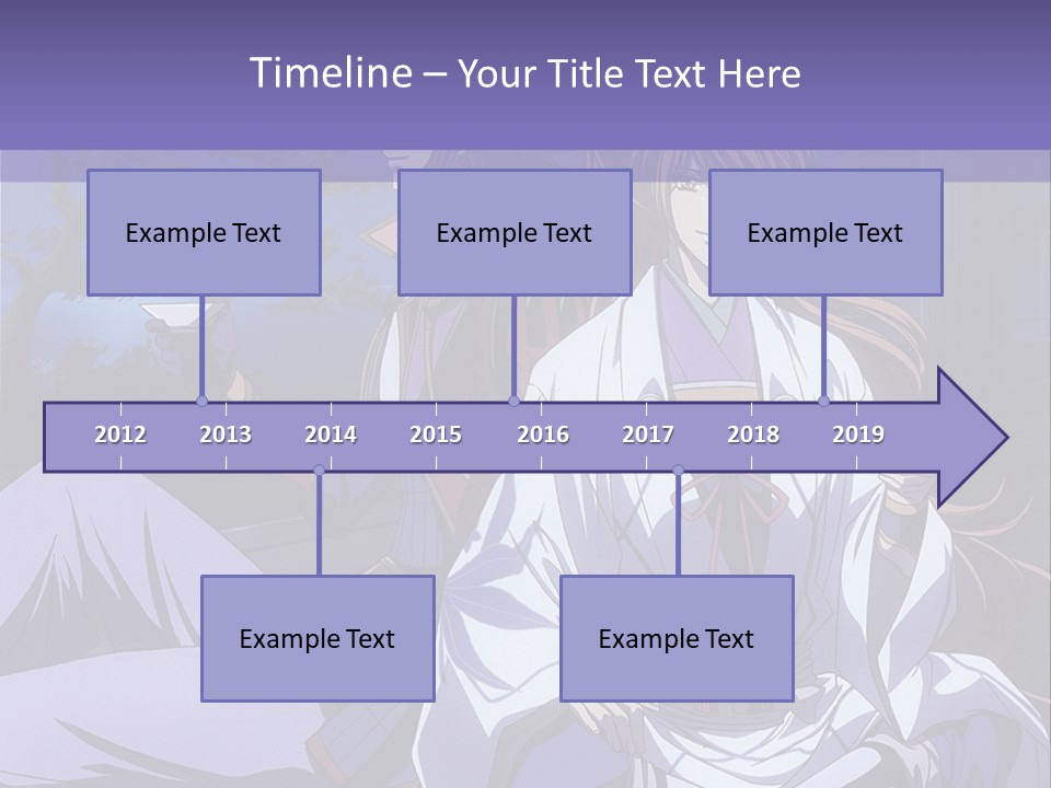 A Couple Of Anime Characters Sitting On The Ground PowerPoint Template
