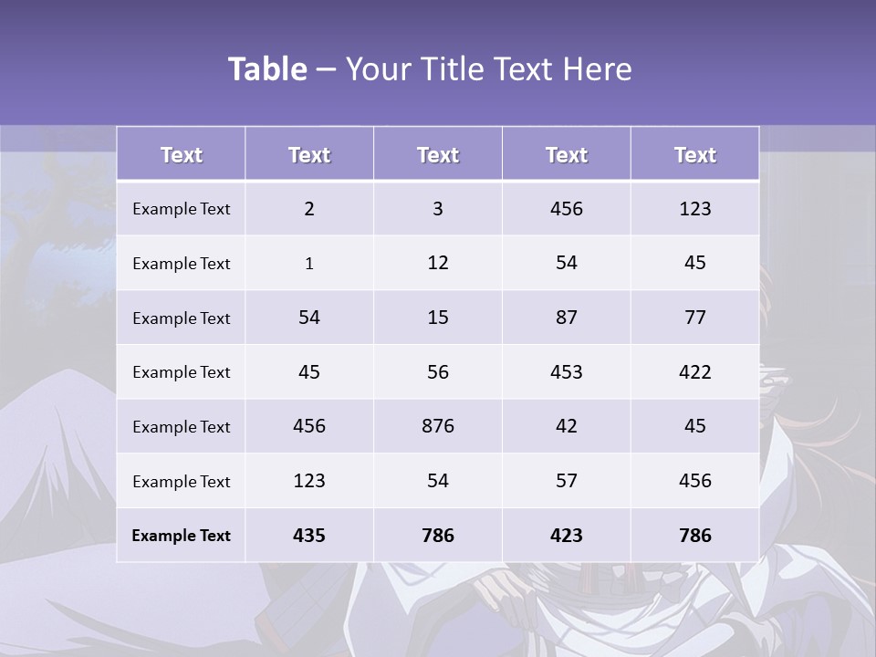 A Couple Of Anime Characters Sitting On The Ground PowerPoint Template