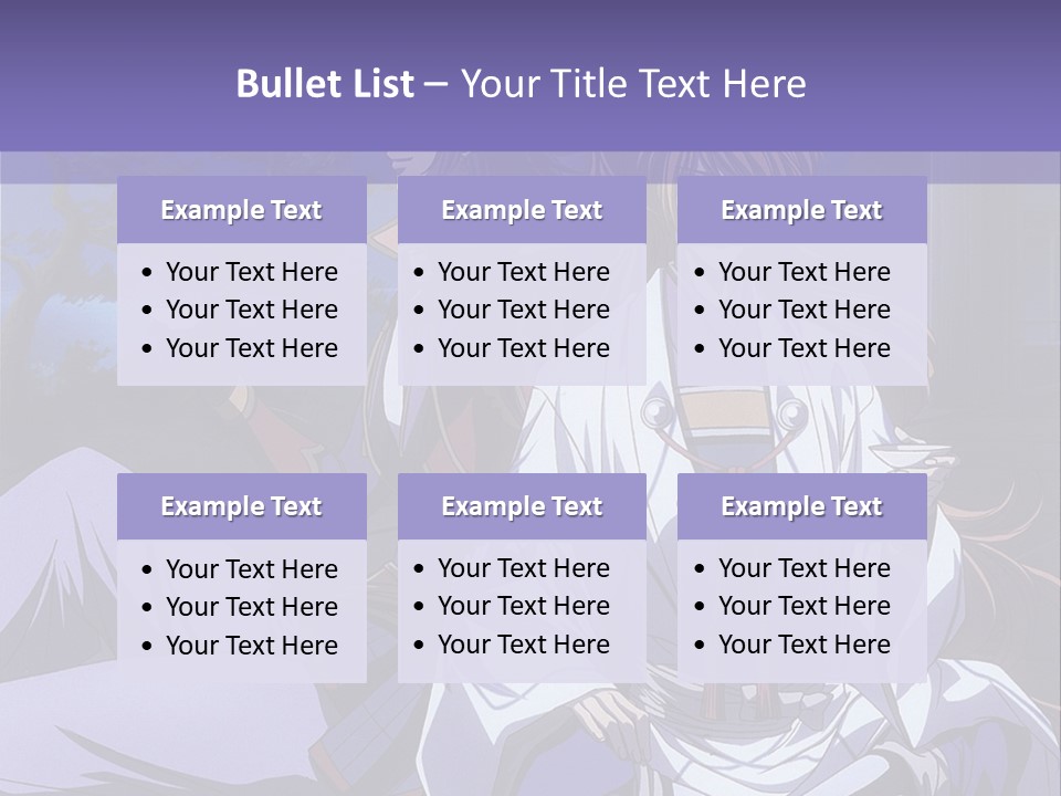 A Couple Of Anime Characters Sitting On The Ground PowerPoint Template