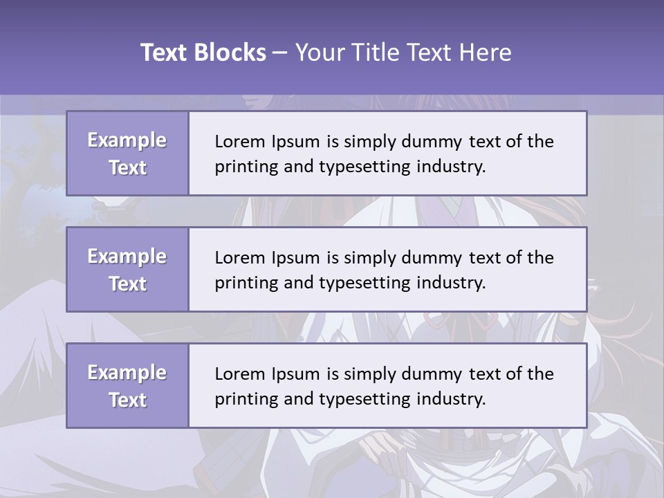 A Couple Of Anime Characters Sitting On The Ground PowerPoint Template