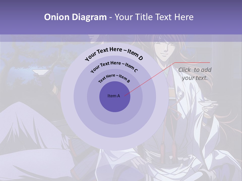 A Couple Of Anime Characters Sitting On The Ground PowerPoint Template